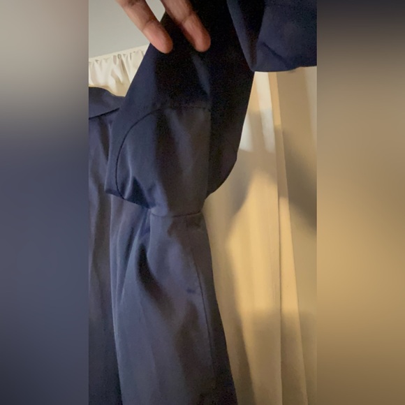 Vtg RALPH LAUREN Navy Blue Short Fireman Clasp Hook Nautical Nylon Jacket Sz 3x - Picture 6 of 13